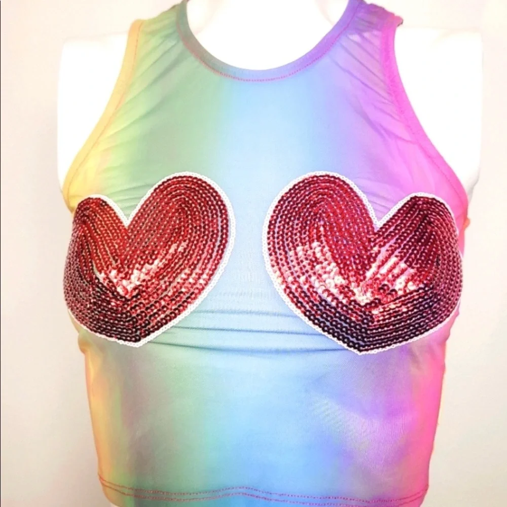 π Iron Fist Somewhere Over The Rainbow π Cropped Tank Medium - Picture 1 of 9